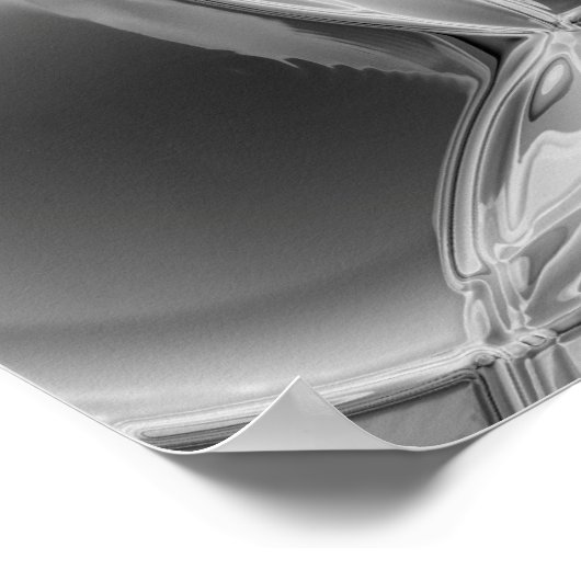 Noir Bubbles Poster (Ecke)