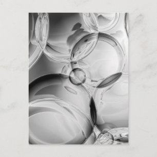 Noir Bubbles Postkarte