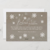 Noir Chic Glaube an die Magie der Weihnachten (Rückseite)