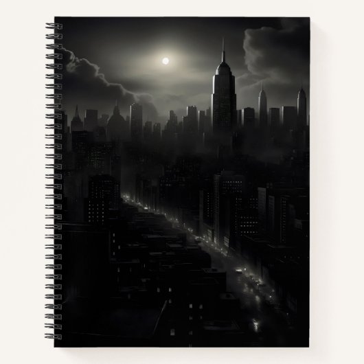 Noir City Cityscape Notizblock (Vorderseite)
