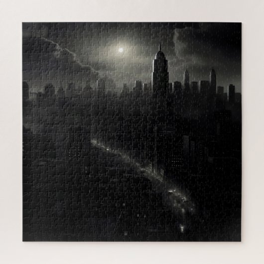 Noir City Cityscape Puzzle (Vertikal)