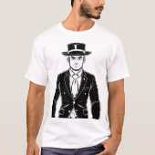 Noir Detective Portrait T-Shirt (Vorderseite)
