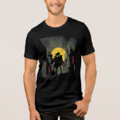Noir Dreams: Hazy Cityscape T-Shirt Tri-Blend Shirt (Vorderseite)