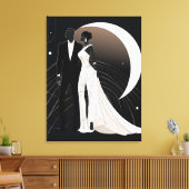 NOIR ELEGANCE #1 LEINWANDDRUCK (Insitu (Wohnzimmer))