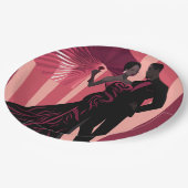 NOIR ELEGANCE-RED #1 PAPPTELLER (Schrägansicht)