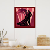 NOIR ELEGANCE-RED #1 POSTER (Küche)