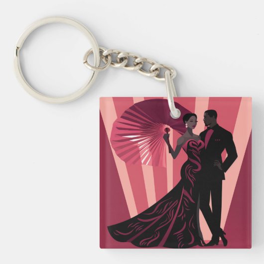 NOIR ELEGANCE-RED #1 SCHLÜSSELANHÄNGER (Vorderseite)