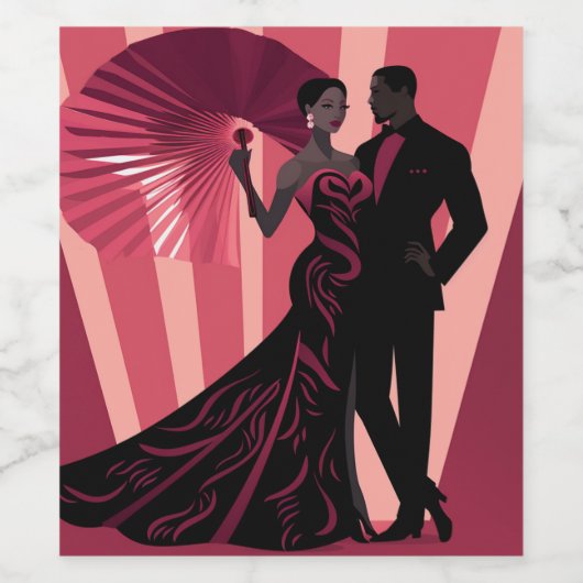 NOIR ELEGANCE-RED #1 WEINETIKETT (Einzelnes Label)