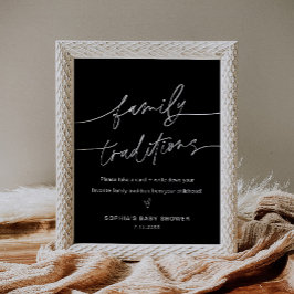 NOIR Familientraditionen Kinderduschzeichen Poster