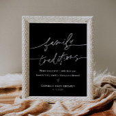 NOIR Familientraditionen Kinderduschzeichen Poster