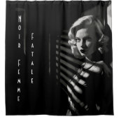 Noir Femme Fatale Duschvorhang (Vorderseite)