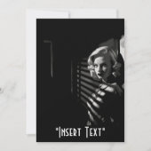 Noir Femme Fatale Einladung (Vorderseite)