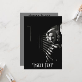 Noir Femme Fatale Einladung