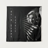 Noir Femme Fatale Wandteppich (Vorderseite)