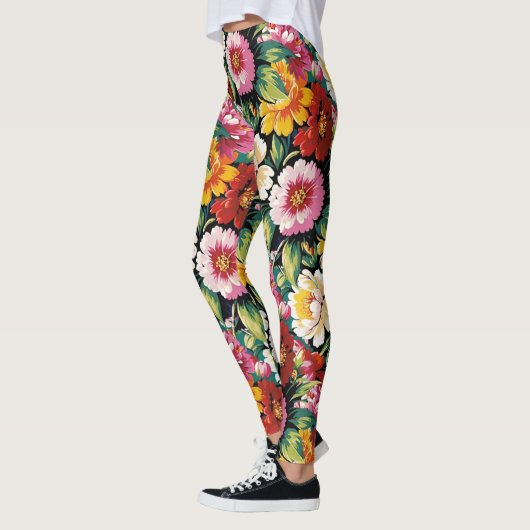Noir Floral Leggings (Links)