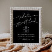 NOIR Foto Guest Book Sign Poster