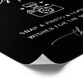 NOIR Foto Guest Book Sign Poster (Ecke)