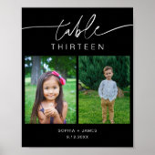 NOIR Fotos Tischnummer 8x10 Poster (Vorne)