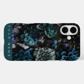 Noir Garden Aquamarin Case-Mate iPhone Hülle (Rückseite (Horizontal))