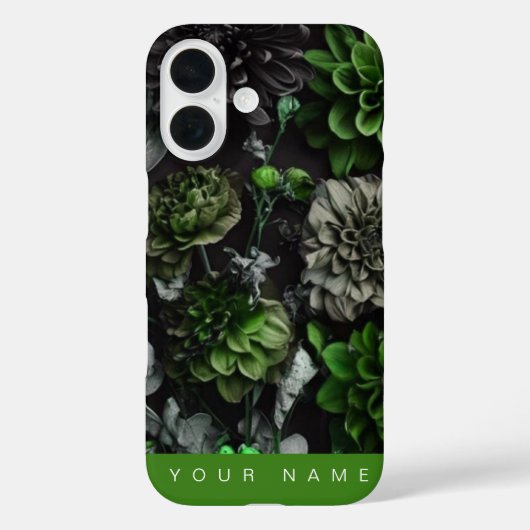 Noir Garden Green Case-Mate iPhone Hülle (Rückseite)