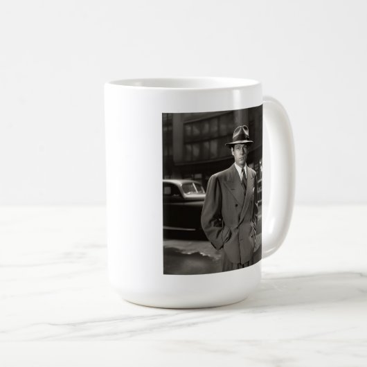 Noir Gumshot Tasse 15oz (VorderseiteRechts)