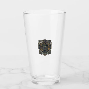 Noir Jazz Katze Katzen-Vater-Geschenkidee - Noir J Glas