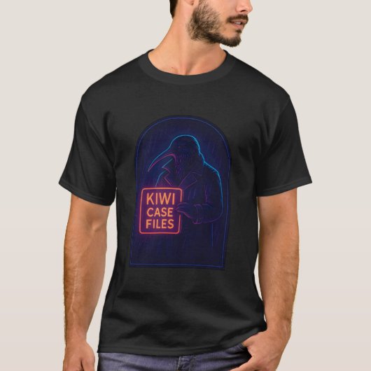 Noir Kiwi Case Files T-Shirt (Vorderseite)