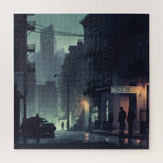 Noir Night City Puzzle (Vertikal)