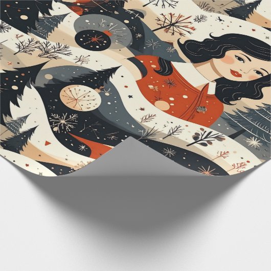 Noir Noël Geschenkpapier (Ecke)