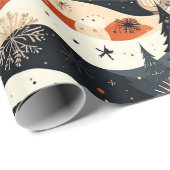 Noir Noël Geschenkpapier (Rolleneckpunkt)