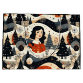 Noir Noël Große Geschenktüte (Rückseite)