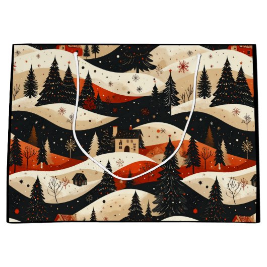 Noir Noël - Haus Große Geschenktüte (Vorderseite)