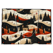 Noir Noël - Haus Große Geschenktüte (Rückseite)