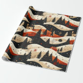 Noir Noël - House Geschenkpapier (Ungerollt)