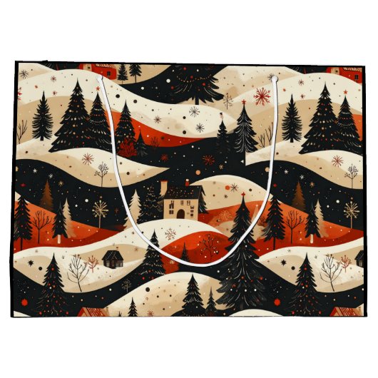 Noir Noël - House Große Geschenktüte (Rückseite)