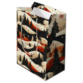 Noir Noël - House Mittlere Geschenktüte (Rückseite Schrägansicht)