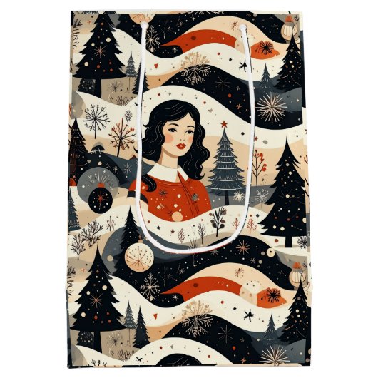 Noir Noël Mittlere Geschenktüte (Rückseite)