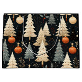 Noir Noël tree Große Geschenktüte (Vorderseite)