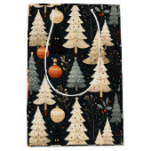 Noir Noël tree Mittlere Geschenktüte (Vorderseite)