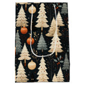 Noir Noël tree Mittlere Geschenktüte (Rückseite)