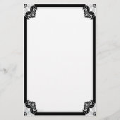 Noir Nouveau stationär Briefpapier (Vorderseite)