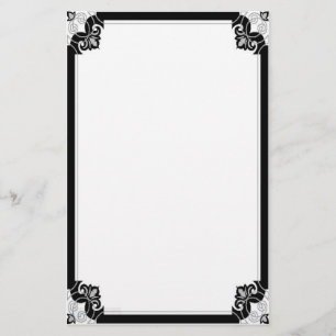 Noir Nouveau stationär Briefpapier