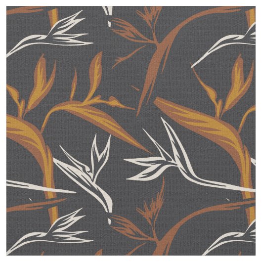 Noir palm leaf muted desert  stoff (Nahaufnahme)