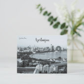 Noir Stimmung in Baku Aserbaidschan Postkarte (Stehend Vorderseite)