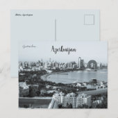 Noir Stimmung in Baku Aserbaidschan Postkarte (Vorne/Hinten)