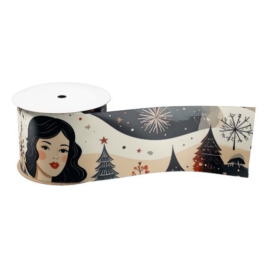 Noir Weihnachten Satinband (Spule)