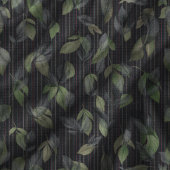 Noir Woven Blätter und Streifen Fleecedecke