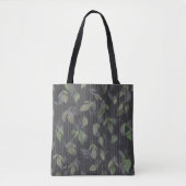 Noir Woven Blätter und Streifen Tasche (Vorderseite)