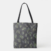 Noir Woven Blätter und Streifen Tasche (Rückseite)