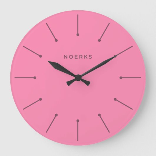 Noirva-Minimaluhr Große Wanduhr (Vorderseite)